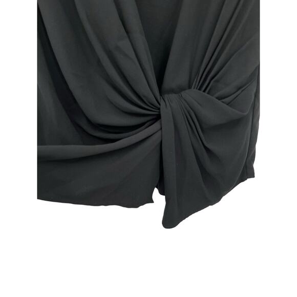 MM Lafleur Brontë Top Front Knot Sleeveless Black Size XS - Picture 2 of 7